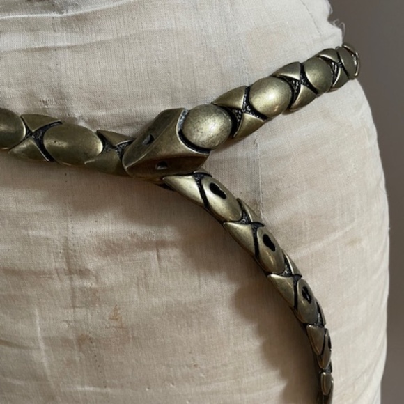 HS Design Snake Bronze Belt - Picture 2 of 7